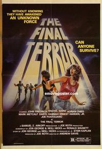 n359 FINAL TERROR one-sheet movie poster '83 Adrian Zmed, John Friedrich
