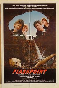 n374 FLASHPOINT one-sheet movie poster '84 Kris Kristofferson, Williams