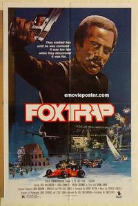 n399 FOXTRAP one-sheet movie poster '86 Williamson, wild blaxploitation!