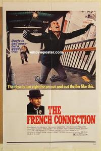 n401 FRENCH CONNECTION one-sheet movie poster '71 Gene Hackman, Scheider