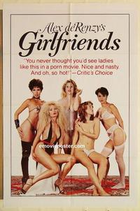 n431 GIRLFRIENDS one-sheet movie poster '83 Alex de Renzy, Tara Aire