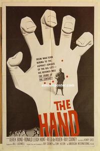 n476 HAND one-sheet movie poster '61 cool giant hand artwork image!