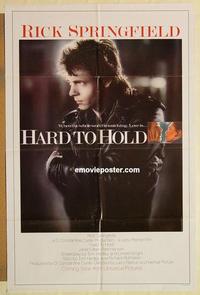 n483 HARD TO HOLD advance one-sheet movie poster '84 Rick Springfield