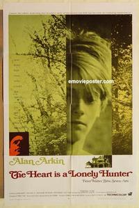 n492 HEART IS A LONELY HUNTER one-sheet movie poster '68 Arkin, Sondra Locke