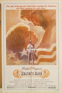 n494 HEAVEN'S GATE one-sheet movie poster '81 Kris Kristofferson, Walken