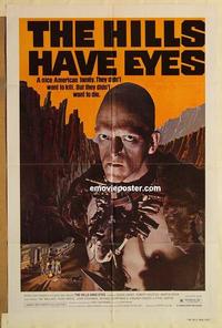 n507 HILLS HAVE EYES one-sheet movie poster '78 Wes Craven, desert maniacs!