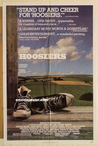 n527 HOOSIERS one-sheet movie poster '86 best basketball movie ever!