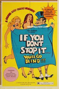 n571 IF YOU DON'T STOP IT YOU'LL GO BLIND one-sheet movie poster '76 sexy!