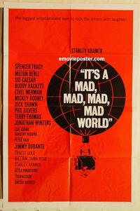n593 IT'S A MAD, MAD, MAD, MAD WORLD style B one-sheet movie poster '64
