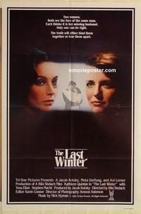 n655 LAST WINTER one-sheet movie poster '84 Kathleen Quinlan, Yona Elian