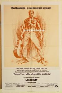 n658 LEADBELLY one-sheet movie poster '76 Huddie Ledbetter biography!