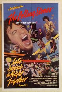 n666 LET'S SPEND THE NIGHT TOGETHER one-sheet movie poster '83 Jagger