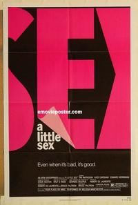 n676 LITTLE SEX one-sheet movie poster '82 Tim Matheson, Kate Capshaw