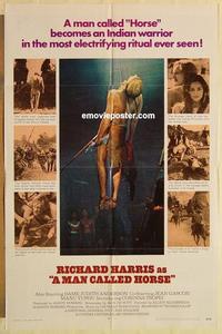 n707 MAN CALLED HORSE one-sheet movie poster '70 Richard Harris, Sioux!