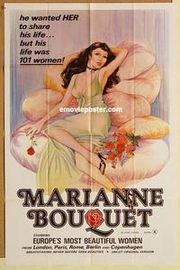 n723 MARIANNE BOUQUET one-sheet movie poster '72 great sexy artwork!