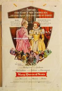 n729 MARY QUEEN OF SCOTS one-sheet movie poster '72 Vanessa Redgrave