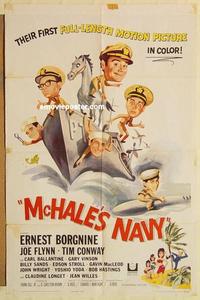 n738 MCHALE'S NAVY one-sheet movie poster '64 Ernest Borgnine, Tim Conway