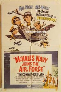 n739 MCHALE'S NAVY JOINS THE AIR FORCE one-sheet movie poster '65 Conway