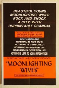 n777 MOONLIGHTING WIVES style B one-sheet movie poster '66 Joseph Sarno