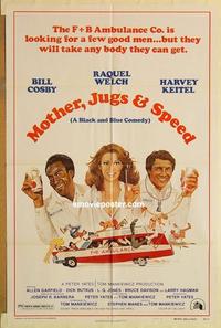 n783 MOTHER, JUGS & SPEED style B one-sheet movie poster '76 Welch, Cosby