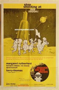 n786 MOUSE ON THE MOON one-sheet movie poster '63 Margaret Rutherford