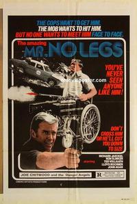 n788 MR. NO LEGS one-sheet movie poster '81 Richard Jaeckel, wild image!