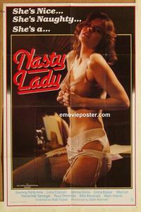 n805 NASTY LADY one-sheet movie poster '84 Tara Aire, she's naughty!