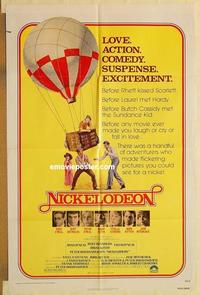 n816 NICKELODEON one-sheet movie poster '76 Ryan O'Neal, Burt Reynolds