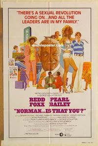 n822 NORMAN IS THAT YOU one-sheet movie poster '76 Redd Foxx, Bailey