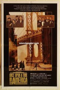 n838 ONCE UPON A TIME IN AMERICA one-sheet movie poster '84 Sergio Leone