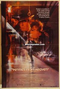 n867 PENNIES FROM HEAVEN one-sheet movie poster '81 Steve Martin, Peak