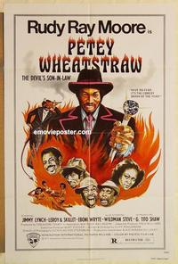 n870 PETEY WHEATSTRAW one-sheet movie poster '77 Rudy Ray Moore, Lynch