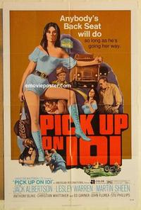 n875 PICK UP ON 101 one-sheet movie poster '72 sexy Lesley Ann Warren!