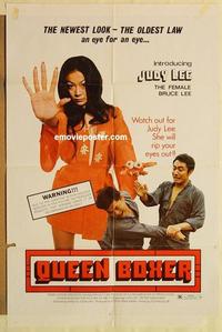 n905 QUEEN BOXER one-sheet movie poster '74 Judy Lee, female Bruce Lee!