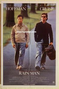 n912 RAIN MAN advance one-sheet movie poster '88 Tom Cruise, Dustin Hoffman