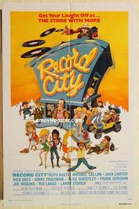 n920 RECORD CITY one-sheet movie poster '77 Rick Dees, Kinky Friedman