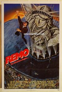 n925 REMO WILLIAMS THE ADVENTURE BEGINS one-sheet movie poster '85 Fred Ward