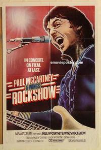 n942 ROCKSHOW one-sheet movie poster '79 Paul McCartney, rock 'n' roll!