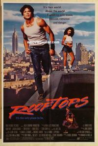 n947 ROOFTOPS one-sheet movie poster '89 Jason Gedrick, Robert Wise