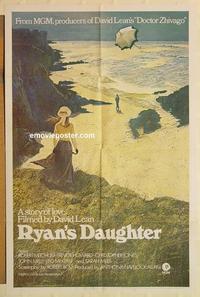 n955 RYAN'S DAUGHTER one-sheet movie poster '70 Robert Mitchum, Howard
