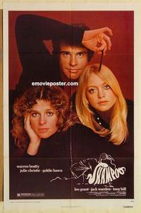 n983 SHAMPOO one-sheet movie poster '75 Warren Beatty, Christie, Hawn