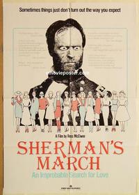 n987 SHERMAN'S MARCH one-sheet movie poster '86 wacky fun documentary!