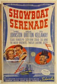 n992 SHOWBOAT SERENADE one-sheet movie poster '44 Johnnie Johnston