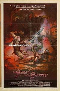p054 SWORD & THE SORCERER style B one-sheet movie poster '82 fantasy art!