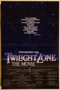 p124 TWILIGHT ZONE int'l one-sheet movie poster '83 Dante, Spielberg, Landis