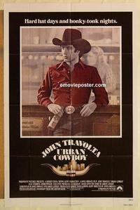 p130 URBAN COWBOY one-sheet movie poster '80 John Travolta, Debra Winger