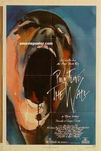 p144 WALL one-sheet movie poster '82 Pink Floyd, Roger Waters, rock&roll!
