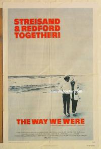 p150 WAY WE WERE one-sheet movie poster '73 Barbra Streisand, Redford