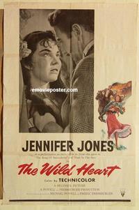 p176 WILD HEART one-sheet movie poster '52 Michael Powell, Pressburger