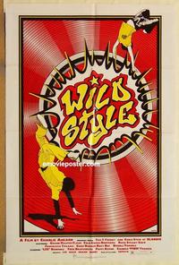 p177 WILD STYLE one-sheet movie poster '82 really cool hip hop image!